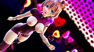 i'm totally into short hair girl's pink cat dance vibes