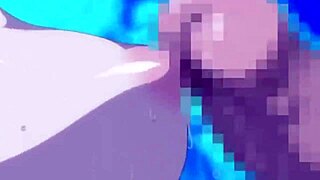 Kerozaiin HMV blasts anime big tits to wild orgasm peaks.