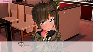 Teen student bangs taboo teacher uniform lessons playthrough part 131 by selebus