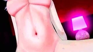 MMD NEKOMATA OKAYU RIDES BIG COCK COWGIRL SQUIRT ORGASM