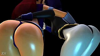 Starfire and Raven Overwhelmed by Big Booty Shake Emotions