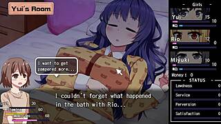 Chatting up cousin yui's big tits in summer memories game scene