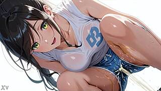 ai anime beauty pisses fully clothed oh man that's hot...