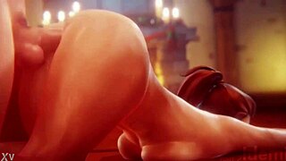 Brigitte's big ass slammed doggystyle by monster cock