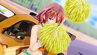short hair cheerleader 【mm3077】 dances wild and eats it up! 💃🍑🔥
