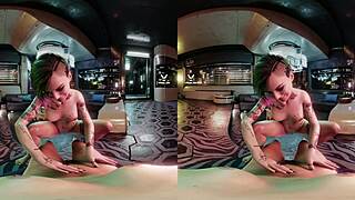 judy alvarez desperately aches to linger in v's sultry apartment