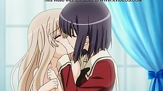 hentai yuri lesbians lick pussies