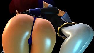 Starfire and Raven Overwhelmed by Big Booty Shake Emotions