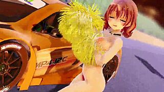 short hair cheerleader 【mm3077】 dances wild and eats it up! 💃🍑🔥