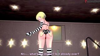 gwen stacy slips into bikini for steamy marvel blowjob by fantasyking3