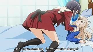 hentai yuri lesbians lick pussies