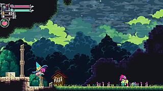 curvy asian oppai blowjob gangbang in cuphead pixel hentai game sexy outfit