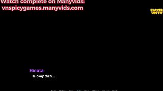 Hinata Hyuga masturbates BDSM style in shinobi house! 😈🔥