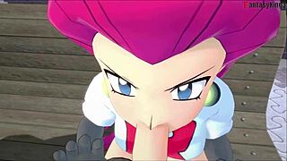Jessie's Rocket Blowjob Fuels Explosive Team Rocket Pokemon Passion