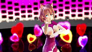 i'm totally into short hair girl's pink cat dance vibes