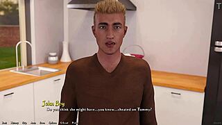 slutty redhead humiliates small dick boyfriend after accidental pregnancy in being a dik 136 hentai game