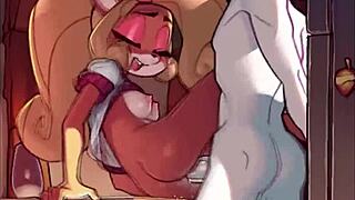 yo, watch this cartoon pussy get fucked on the table! 🍑💦