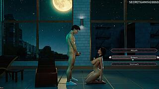 oppaiman's freshwomen 17 babe with huge oppai takes monster cock deep in 3d game