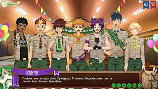 game camp of friends path 2 ep 55 has wild costumes, russian voiceover nails it