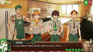 Yoichi needs subtle friend aid at camp way 2 episode 37 russian voiceover