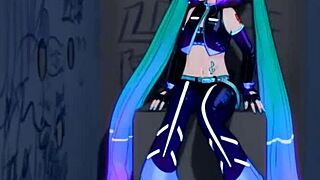 mantis miku peeks through glory hole in 3d guardians sfm adventure