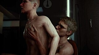 the professor jumps in hard anal support fucking our asses in tense game animation moment