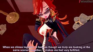 Mavuika's Office Temptation in Tight Jeans Genshin Fantasy