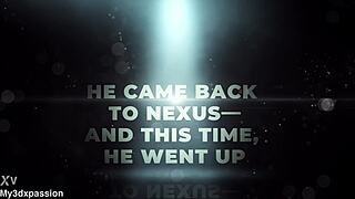 blonde meta's wild anal ride and deep throat thrill in nexus 3 orbit's futuristic haze