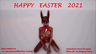 omg the easter bunny takes that wild bukkake load all over uncensored... so messy!!