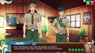 game friends camp ep 55 dives into scout vibes russian voiceover 😏🔥