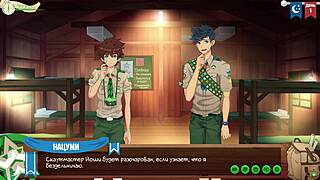 demon slayer yaoi game friends camp ep1 welcome russian voice