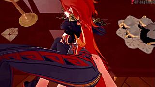 Mavuika's Office Temptation in Tight Jeans Genshin Fantasy