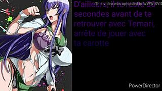 Hentai waifu's french joi pushes domination boundaries subtly