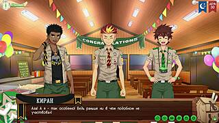 game camp of friends path 2 ep 55 has wild costumes, russian voiceover nails it