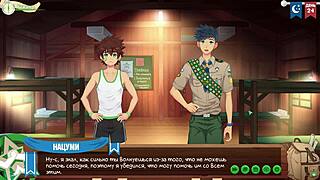 i can't believe the canteen scene in game friends camp ep 46 got so steamy russian voiceover 18+