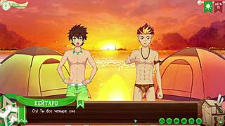 game friends play volleyball with taiga in camp path 2 part 9 russian voiceover