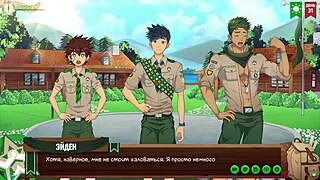 game friends camp ep 55 dives into scout vibes russian voiceover 😏🔥