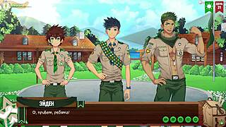 game friends camp ep 55 dives into scout vibes russian voiceover 😏🔥