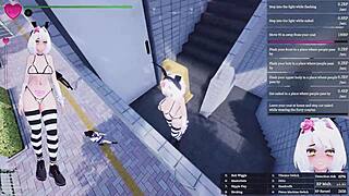 manaka's sfm run flashes her toys publicly on modded streets