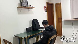 Friend Fucks Big Tits Blonde After Boyfriend Leaves