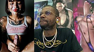 petite trans gamer cums hands-free on hazbin hotel futa