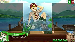 yo shower time with taiga in game friends camp part 5 😏 russian vo