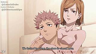 Nobara x Yuji fuck nonstop for hours—what problems arise in dubbed Jujutsu Kaisen hentai!?