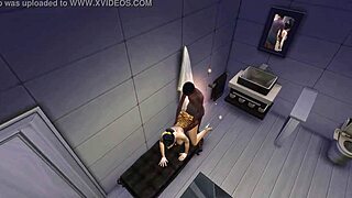 damn, black monster cock stretches cheating wife's huge spandex ass while hubby sleeps