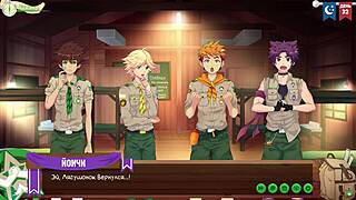 oh game friends camp ep 59 ends season russian voiceover yaoi got me feelin