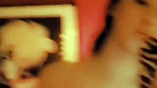 LITTLE ASIAN TRAP SHEMALE shakes her BIG ASS cock while crossdressing slutty solo