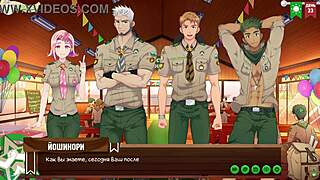 oh game friends camp ep 59 ends season russian voiceover yaoi got me feelin