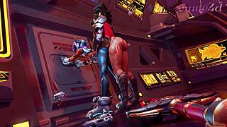 d.va mercy overwatch compilation slams action nonstop