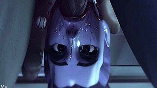 widowmaker owns that deepthroat bdsm femdom style 😩🔥