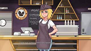 Hazel Jerked Off By Huge Cock In Coffee Game Hentai